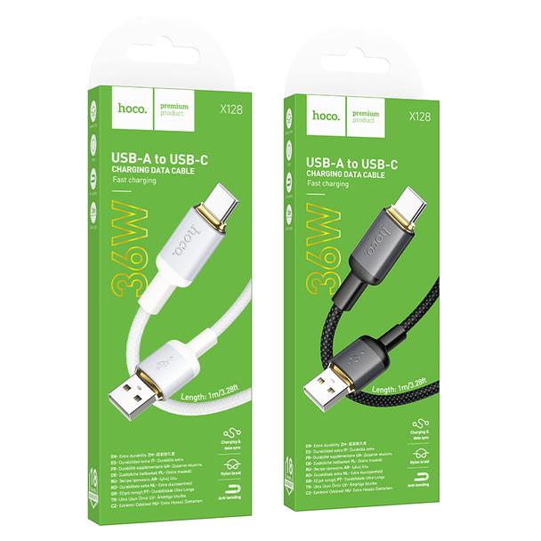 Kabel USB A do USB C Hoco 3A 1 m X128 Benefit czarny