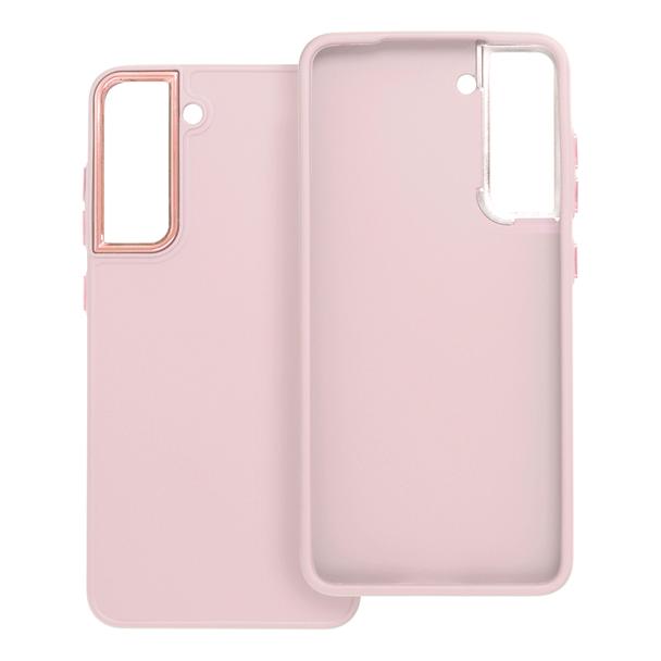 Futerał do Samsung S21 FE Frame pudrowy róż