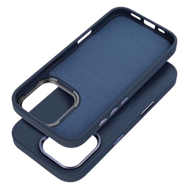 Futerał do iPhone 16 PRO Frame Mag Cover zgodny z MagSafe granatowy