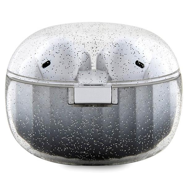 GUESS słuchawki bezprzewodowe bluetooth TWS + stacja dokująca GUTWSHDGKEEK (Glitter gradient) czarne