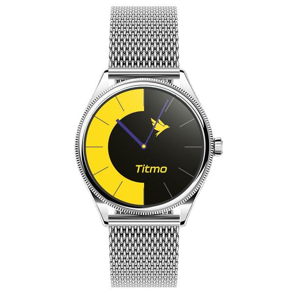 Smartwatch TITMO O-170 (AMOLED, bluetooth call, pasek stal szlachetna silver mesh) srebrny 0INT