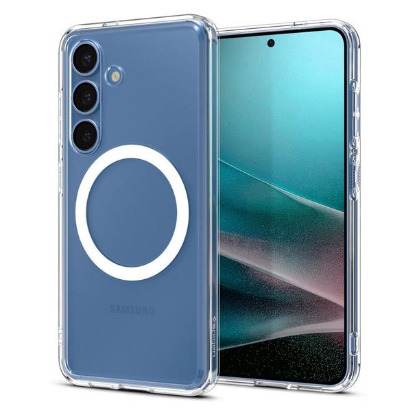 SPIGEN futerał ULTRA HYBRID MAG kompatybilny z MagSafe do S25 clear / white