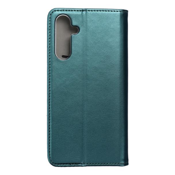Etui z klapką na Samsung A25 5G Smart Magneto ciemnozielone