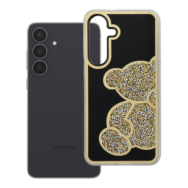 Etui na Samsung S25 FE Teddy Bear złote