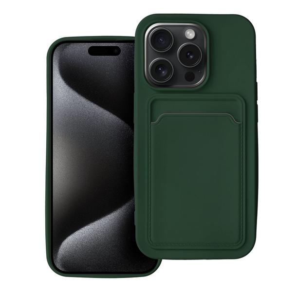 Futerał do iPhone 15 PRO Card Case zielony