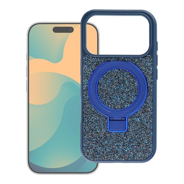 Etui na iPhone 17 Quartz Circle Stand Mag Cover granatowe