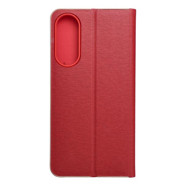 Etui z klapką na Samsung S25 EDGE Luna Book Gold czerwone