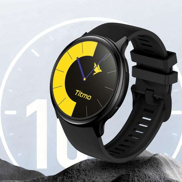 Smartwatch TITMO O-200 (GPS, AMOLED, bluetooth call, pasek silikonowy) czarny 0INT