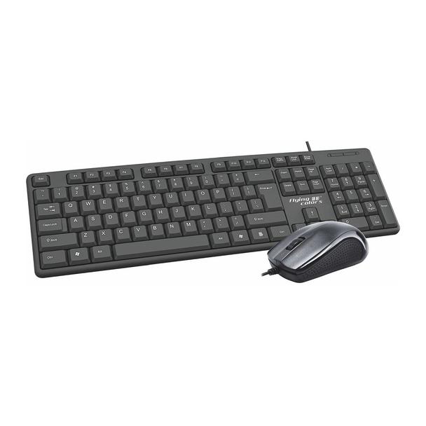 Zestaw klawiatura QWERTY + myszka przewodowy USB A K3186  U+U