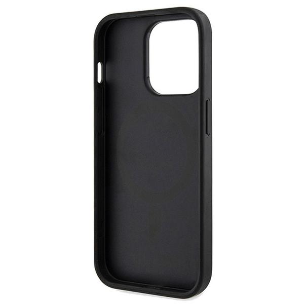 GUESS futerał do IPHONE 15 Pro kompatybilny z MagSafe GUHMP15LP4RPSK (4G Printed Stripes) czarny
