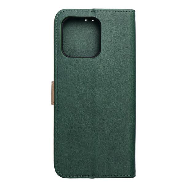 Etui z klapką na Motorola G57 POWER Split Book zielono-złote