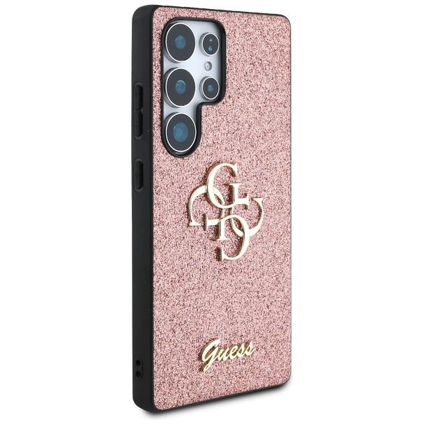 GUESS futerał do SAMSUNG S25 Ultra GUHCS25LHG4SGP (Fixed Glitter Big 4G) różowy