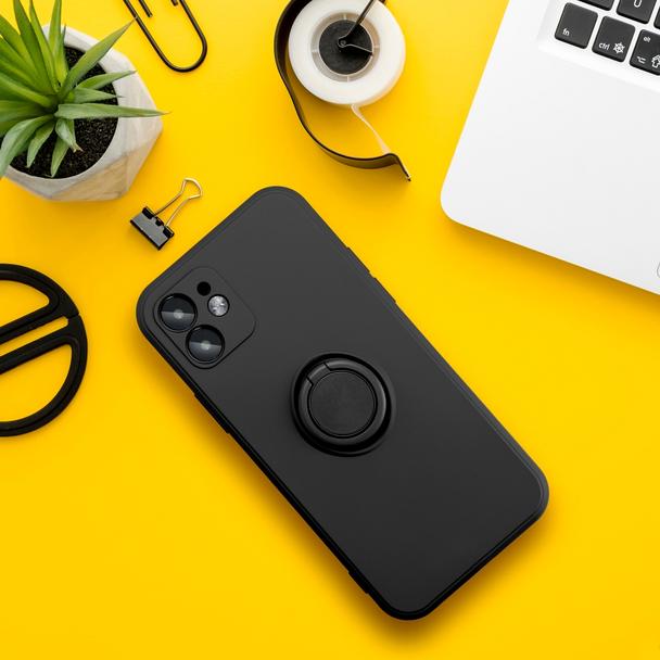 Etui na iPhone 17 Pro / 18 Pro Silicone Ring czarne