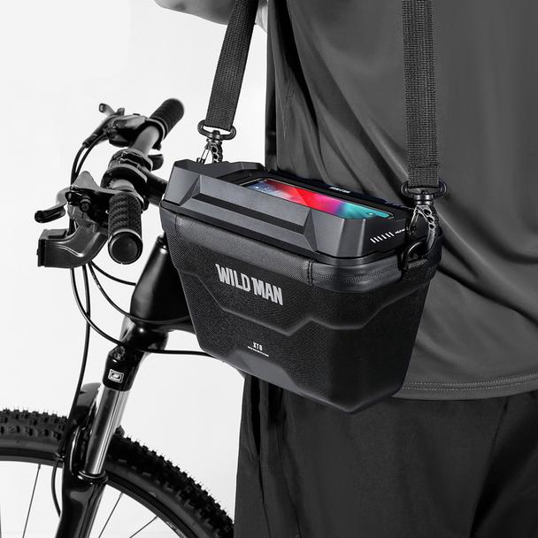 WILDMAN sakwa rowerowa na kierownicę na zamek 3L (4"-7") XT8 czarna