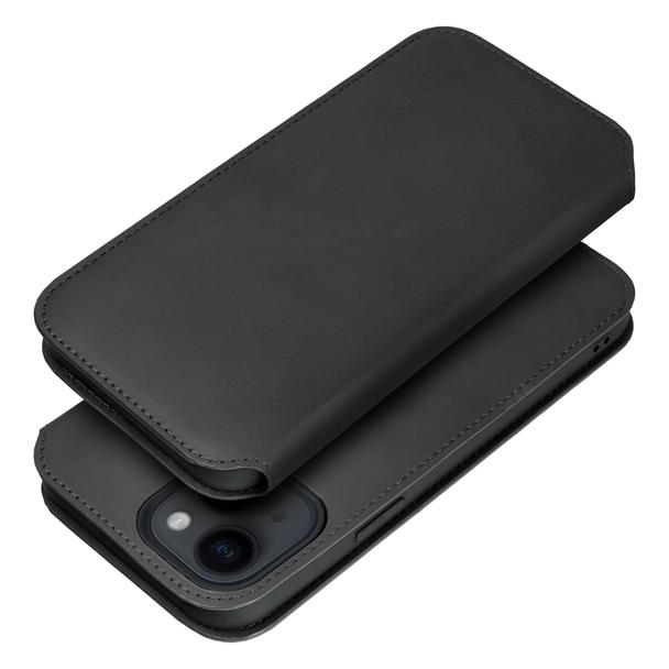 Etui z klapką na Samsung A15 5G Dual Pocket Book czarne