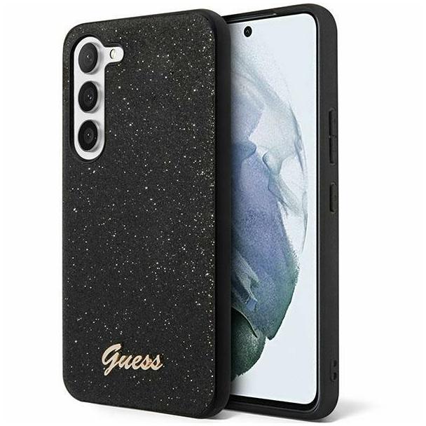 GUESS futerał do SAMSUNG S24 GUHCS24SHGGSHK (Glitter Script) czarny