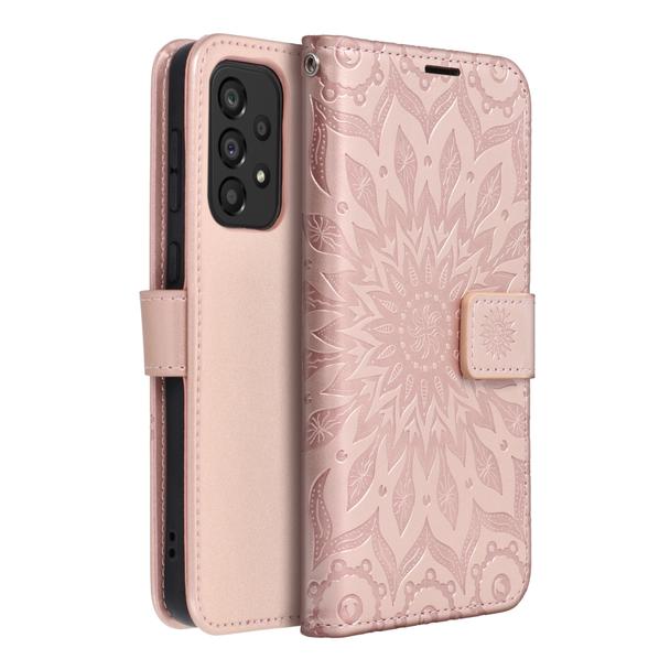 Etui z klapką na Samsung A33 5G Mezzo Book mandala złoto-różowe