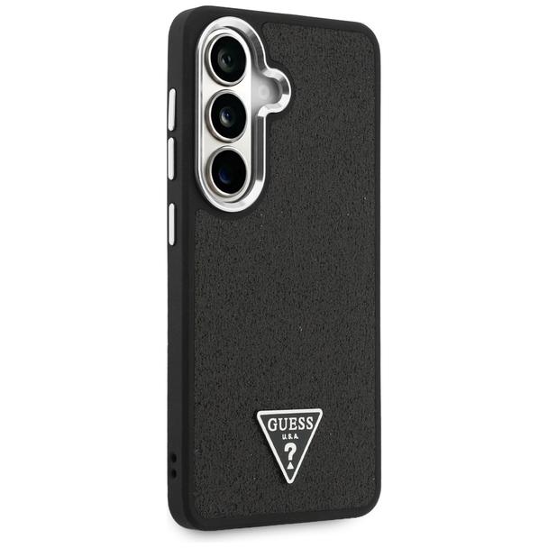 GUESS futerał do SAMSUNG S26 GUHMS26SPFGTSCMK (Fixed Glitter Triangle MagSafe) czarny