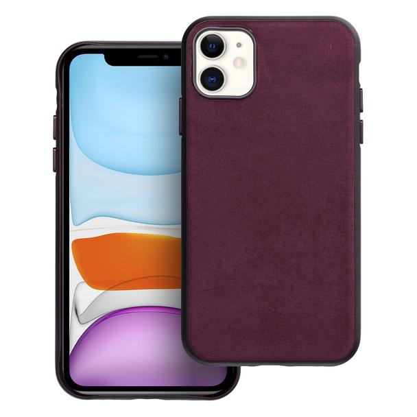 Futerał WOVEN MAG COVER kompatybilny z MagSafe do IPHONE 11 burgundowy