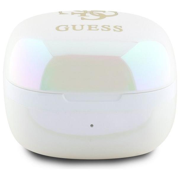 GUESS słuchawki bezprzewodowe bluetooth TWS GUTWSJ144ESH (Mini Iridescent 4G Printed Logo) białe
