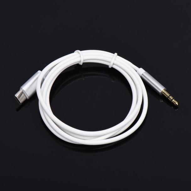 Kabel AUX Typ C (męski) do Jack 3,5 mm (męski) biały