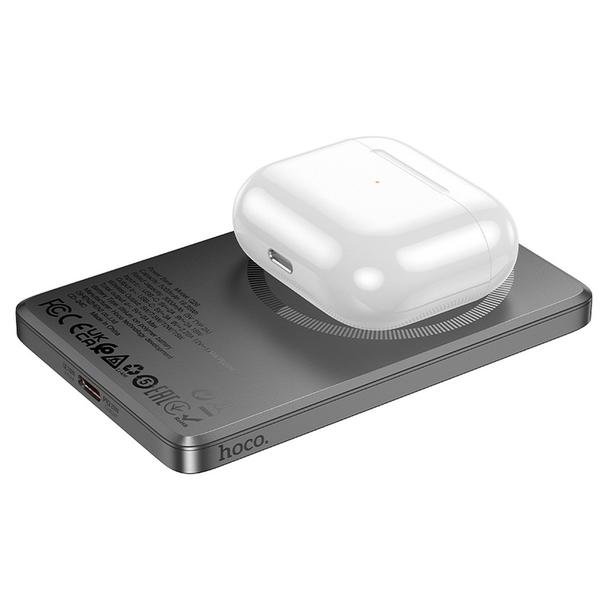 Powerbank zgodny z MagSafe Hoco 5000 mAh QC PD 2A 20W Q26 szary