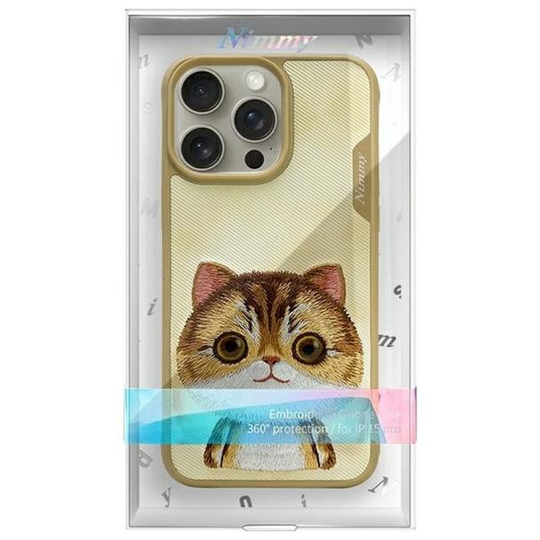 NIMMY futerał BIG EYED PET 2.0 Cat do IPHONE 15 Pro Max khaki