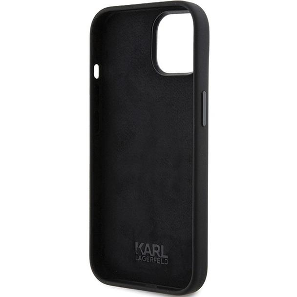 KARL LAGERFELD futerał do IPHONE 15 Plus KLHCP15MSDHKCNK (Silicone KC) czarny