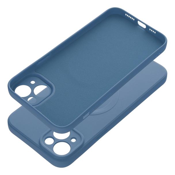 Futerał do iPhone 14 PLUS Silicone Mag Cover zgodny z MagSafe niebieski