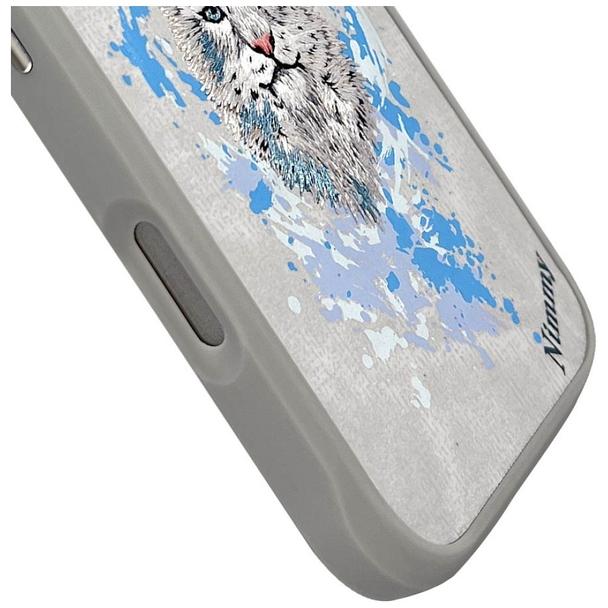NIMMY futerał PANTERA kompatybilny z MagSafe do IPHONE 16 Pro Max jasno szary