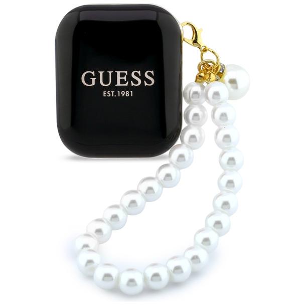 Słuchawki bezprzewodowe douszne GUESS TWS Pearl Strap GUE005292 czarne