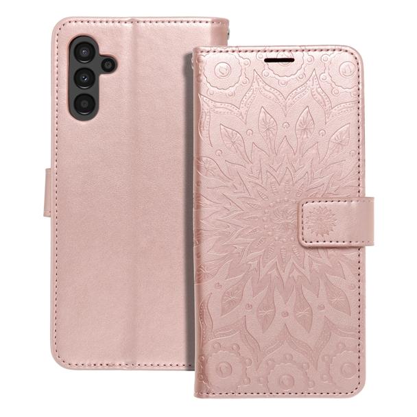 Etui z klapką na Samsung A13 5G / A04S Mezzo Book mandala złoto-różowe