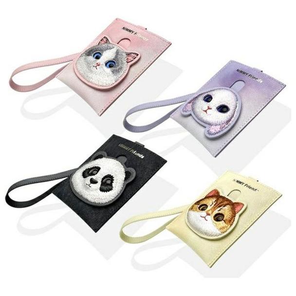 NIMMY portfel na karty BIG EYED PET 2.0 Panda czarny