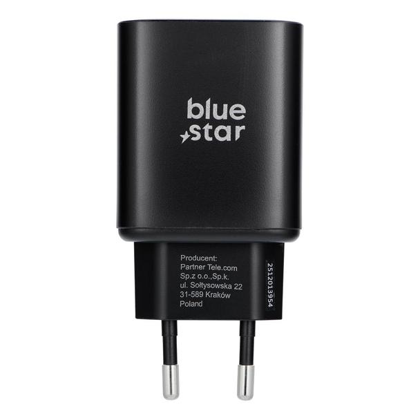 Ładowarka sieciowa do telefonu Blue Star USB C AVS (iPhone 17/18Pro/Pro Max) SFC2.0 3A 60W TFB-SFC-60W czarna