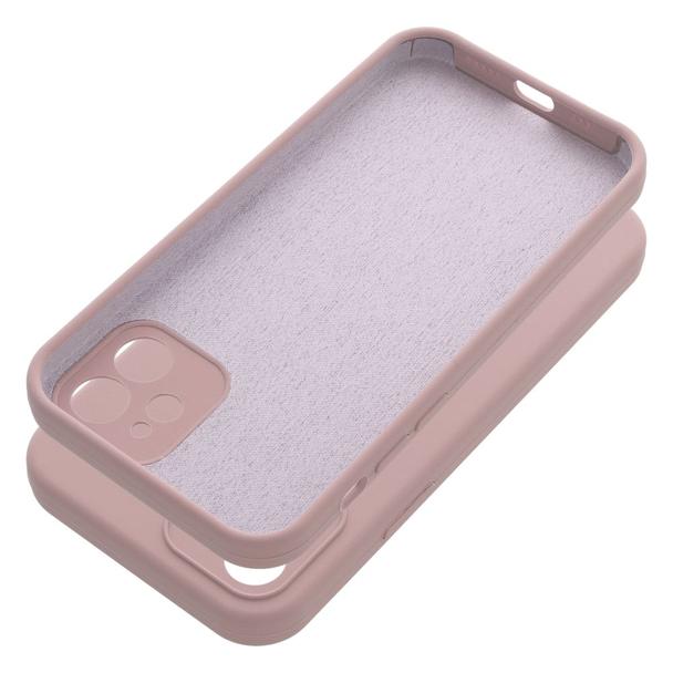Futerał do iPhone 12 Silicone 2mm pudrowy róż
