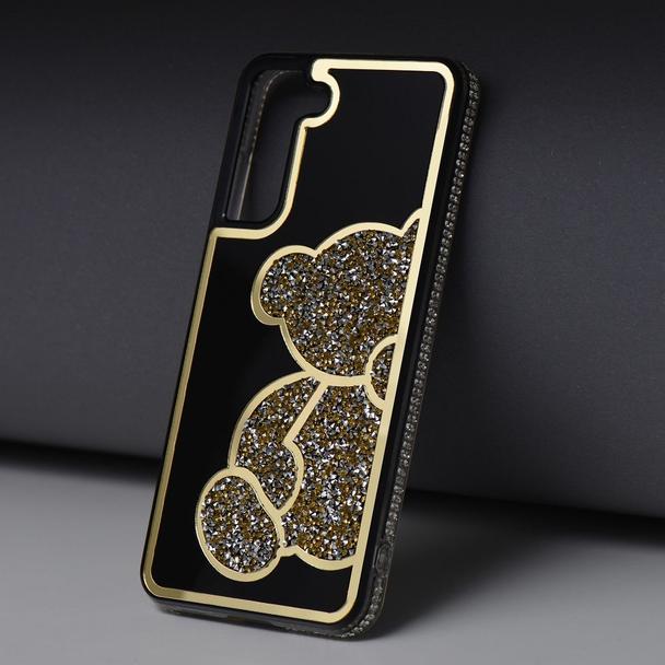 Etui na Samsung A07 / A08 Teddy Bear złote