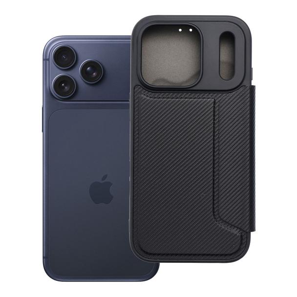 Etui z klapką na iPhone 17 PRO / 18 PRO Razor Book czarne