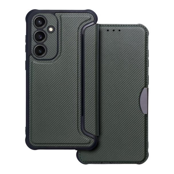 Etui z klapką na Samsung S23 FE Razor Book ciemnozielone