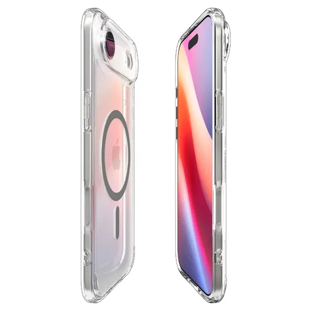SPIGEN futerał ULTRA HYBRID MAG kompatybilny z MagSafe do IPHONE 17 Air clear graphite