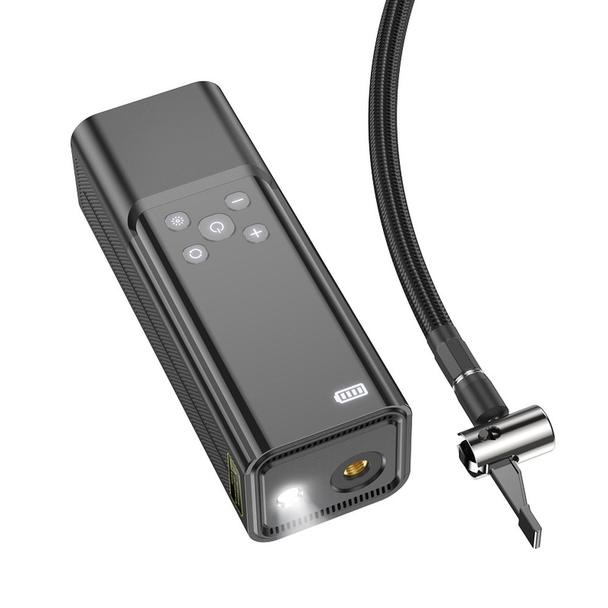 Kompresor samochodowy Hoco bezprzewodowy 5000mAh ZP7 czarny