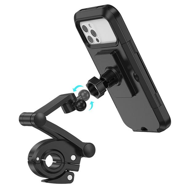 Uchwyt na telefon do roweru / motocykla Hoco CA101 czarny