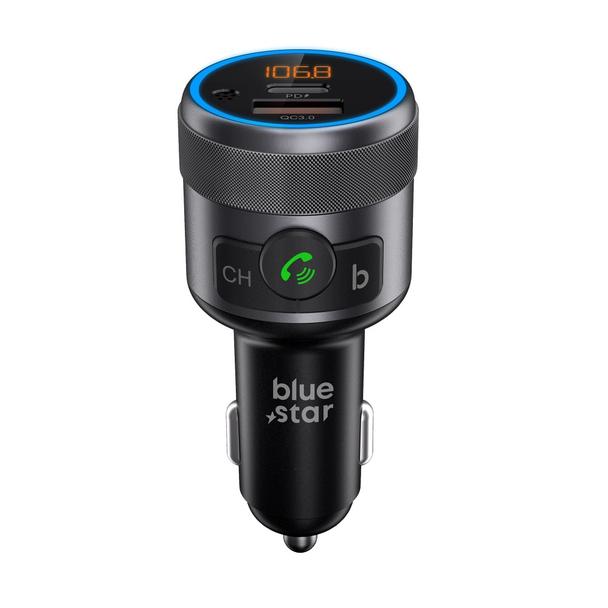 Transmiter samochodowy bluetooth Blue Star AutoHarmony QC3.0 PD 42W C81 szary
