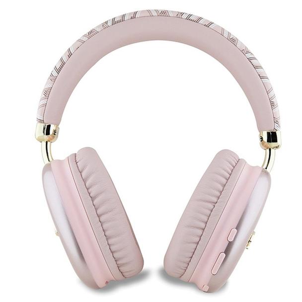 GUESS słuchawki bezprzewodowe bluetooth nauszne GUBHK1GCTCSP (Gcube Metallic Script Logo) różowe