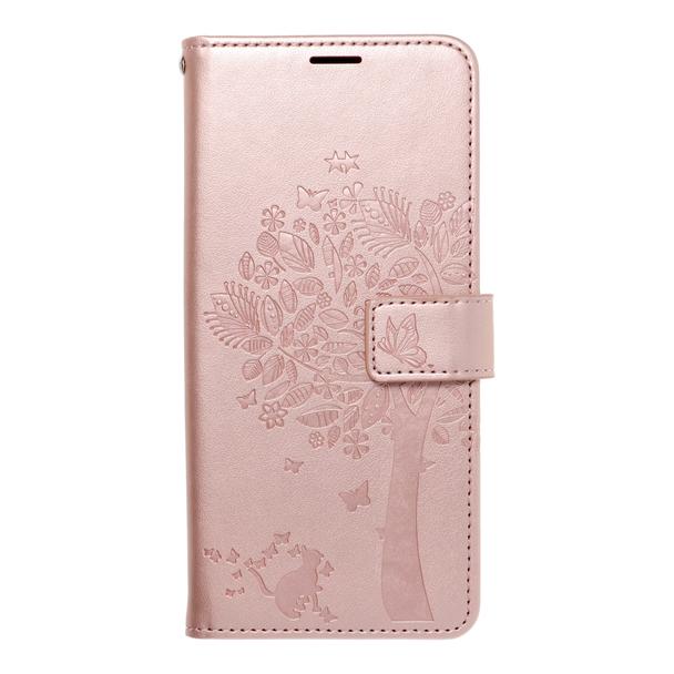 Etui z klapką na Samsung A35 5G Mezzo Book drzewo złoto-różowe