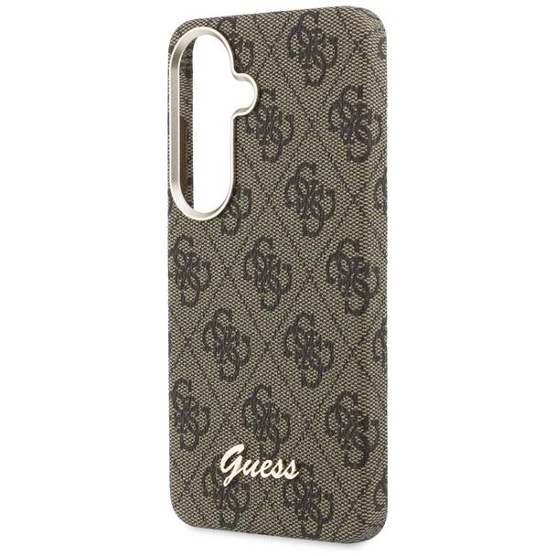 GUESS futerał do SAMSUNG S26 GUHMS26S5P4FWMSW (4G Script MagSafe) brązowy