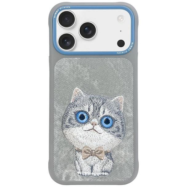 NIMMY futerał BIG EYED PET 2.0 Cat do IPHONE 17 Pro Max szary