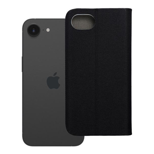 Etui z klapką na iPhone 16e (SE 4 2025) Sensitive Book czarne