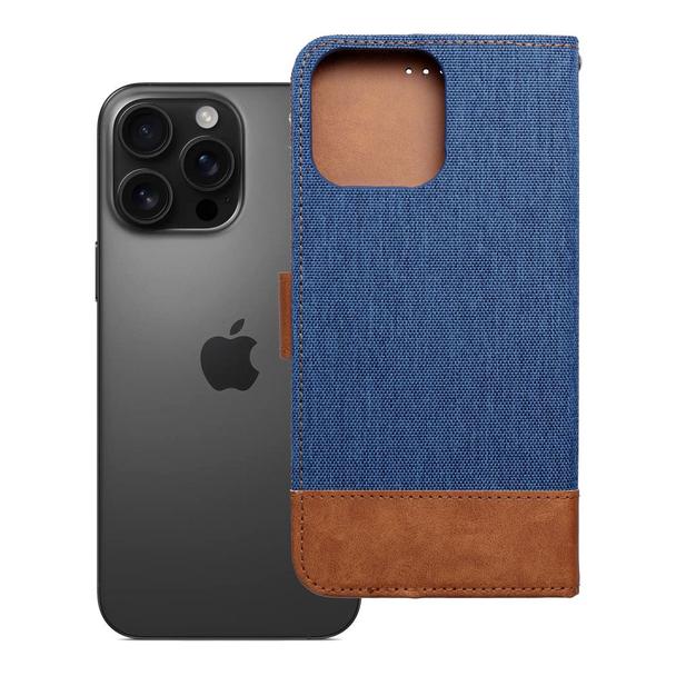 Etui z klapką na iPhone 16 PRO MAX Jeans Book niebieskie