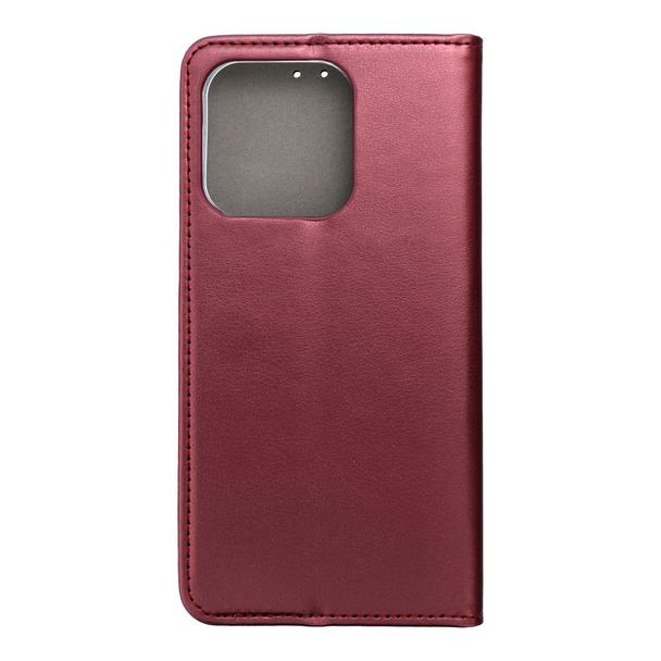 Etui z klapką na Realme 15T 5G Smart Magneto burgundowe
