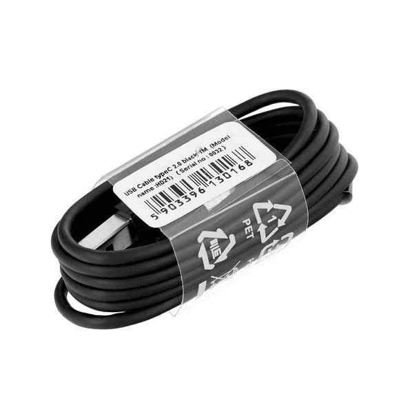 Kabel USB A do Typ C 2.0 HD21 1 m czarny